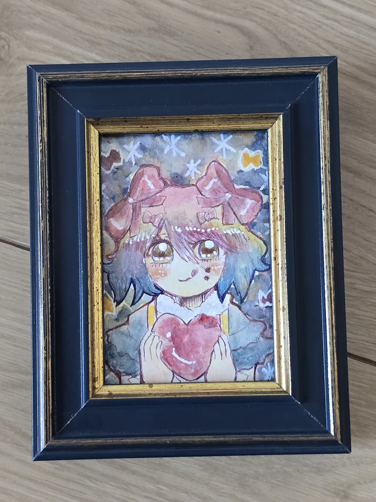 水彩 ATC 額装①