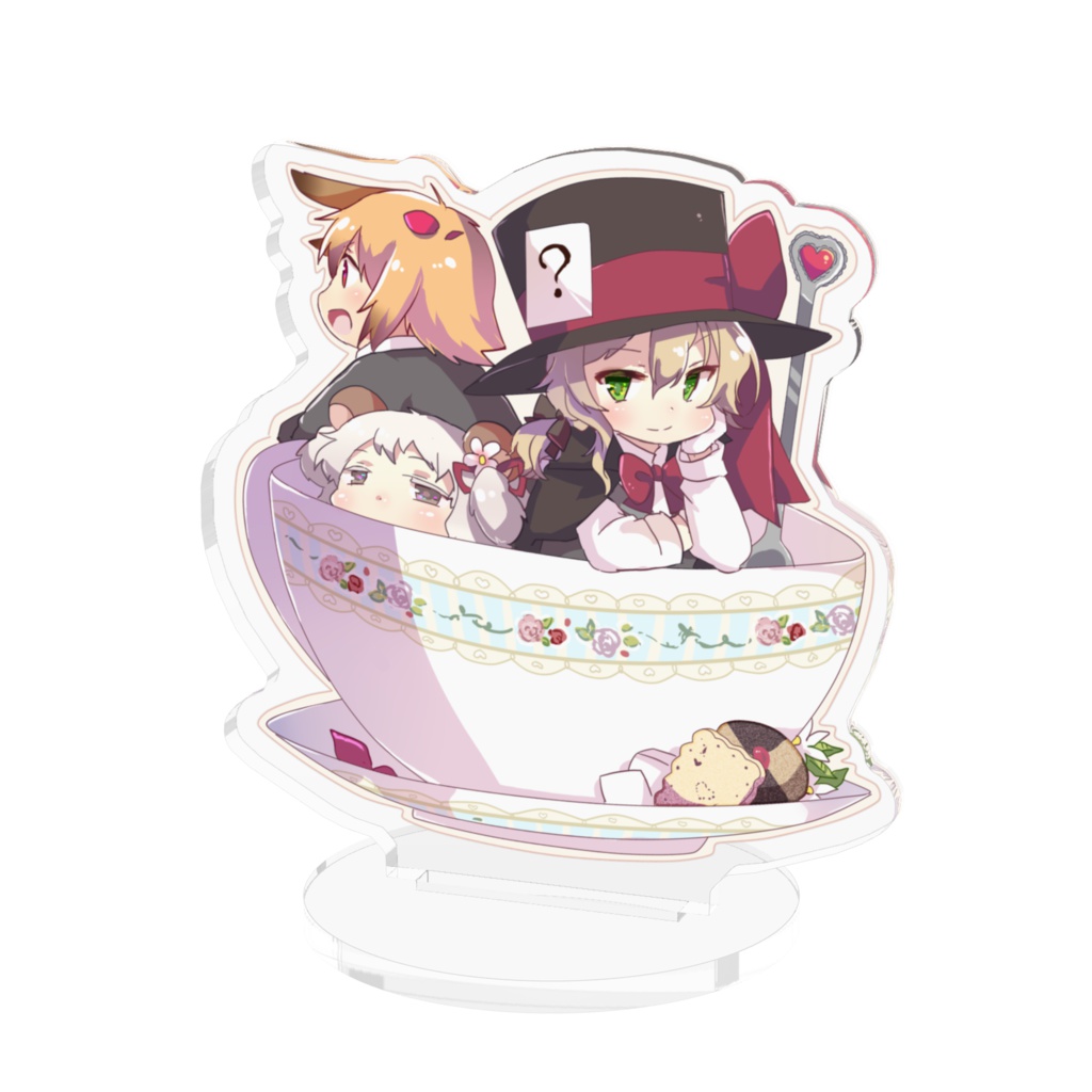 お茶会なアクリルフィギュア