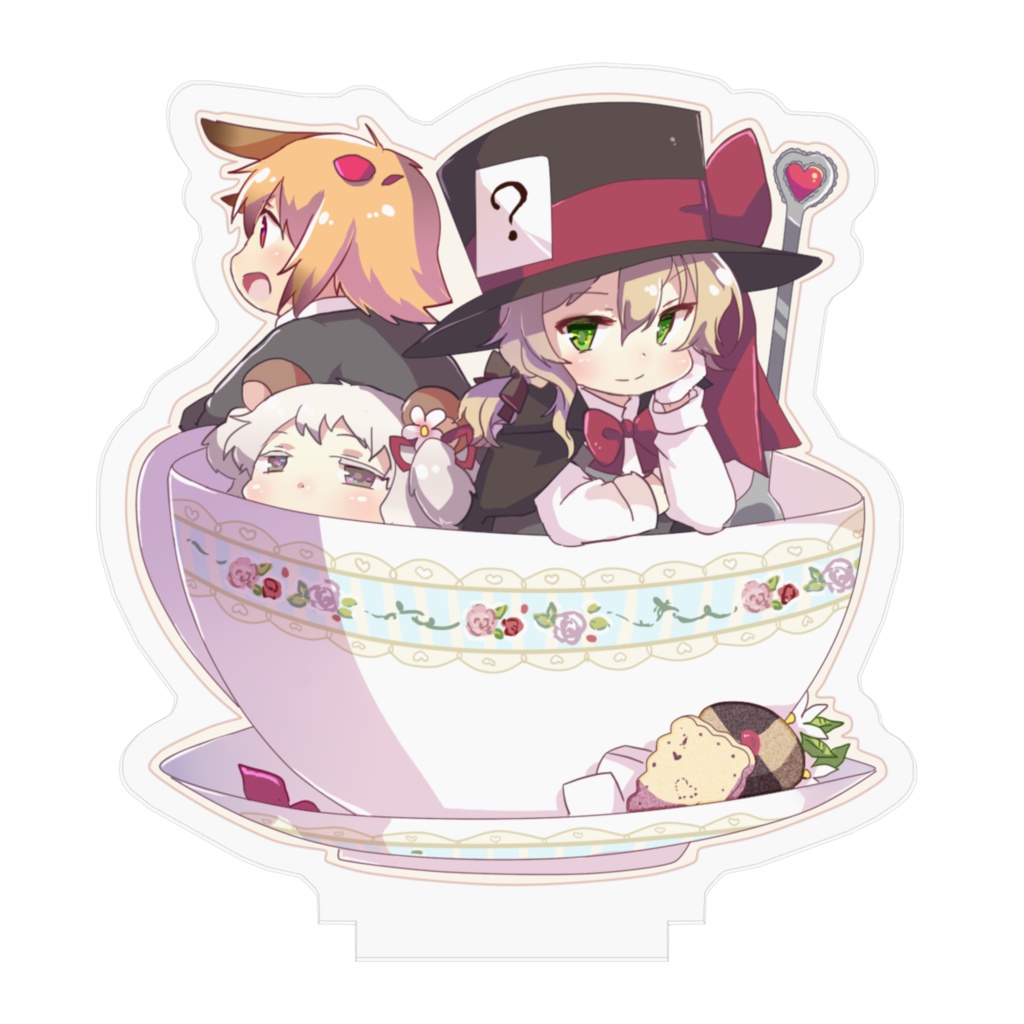 お茶会なアクリルフィギュア