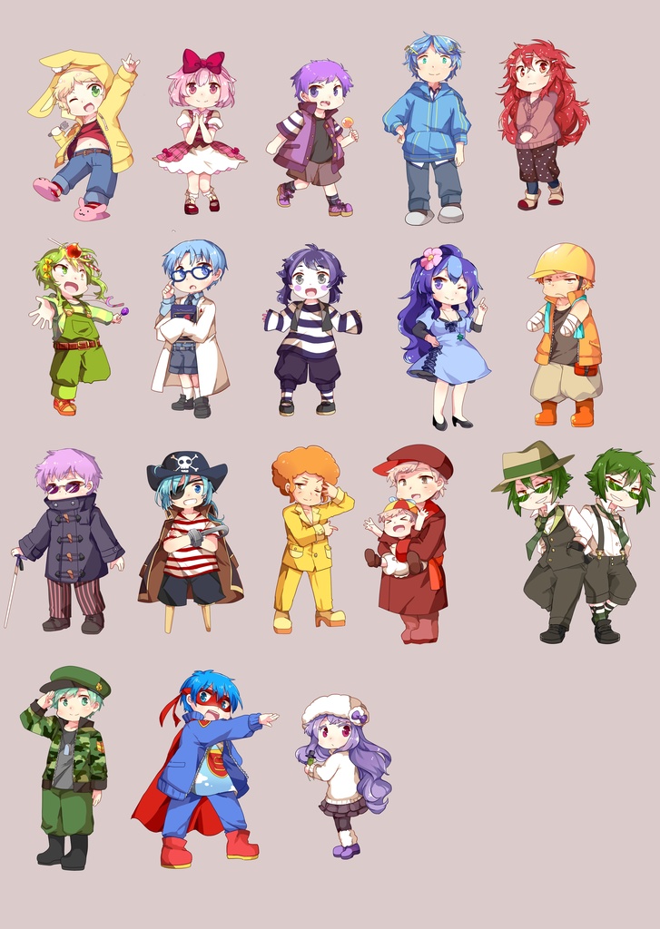 HTF擬人化アクキー