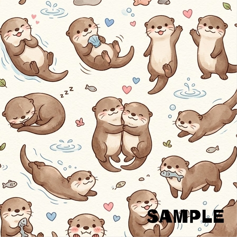 コツメカワウソデジタルペーパー