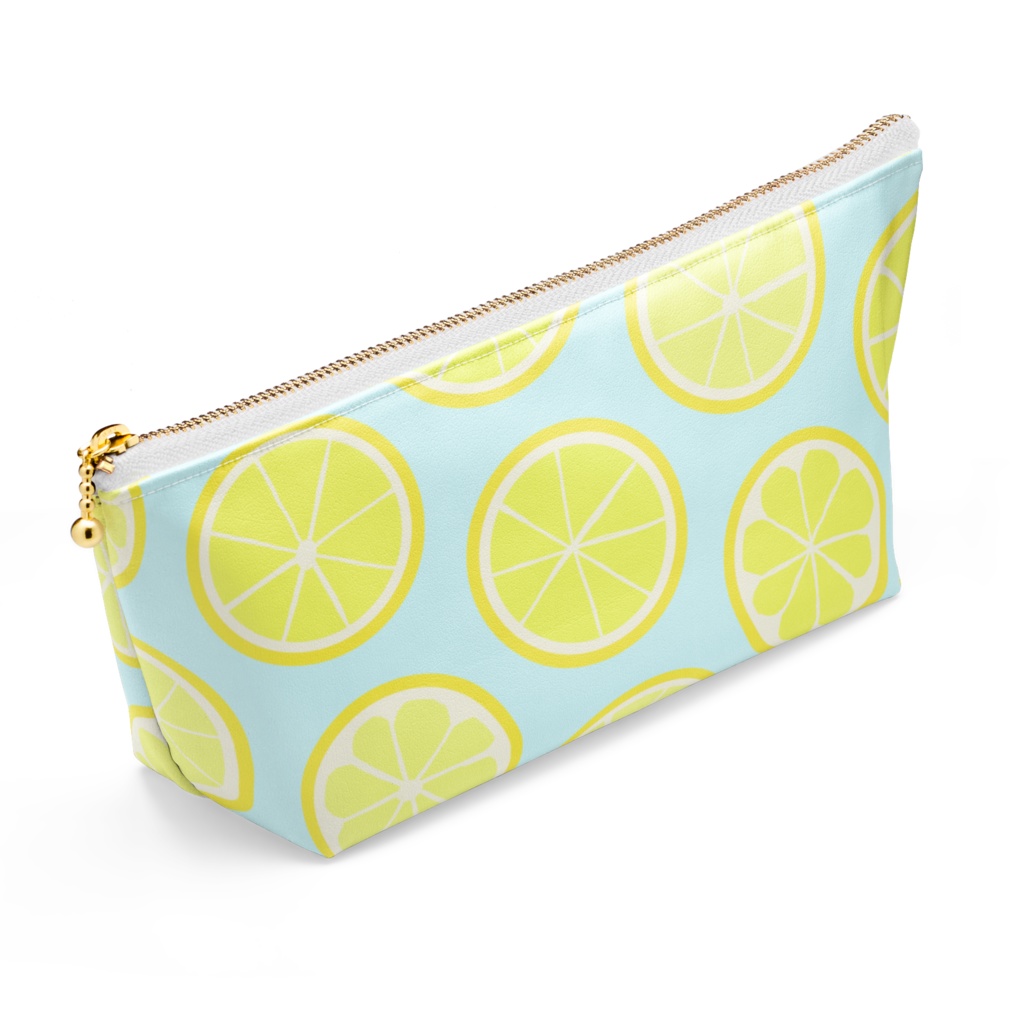 レモン柄 ポーチ