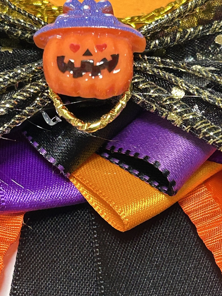 【ハロウィン限定SALE】Halloween オレンジ×パープル ロゼット♡推し活