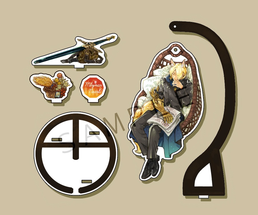 ムリナール叔父さんの健やかな眠りを見守るアクリルスタンドフィギュア