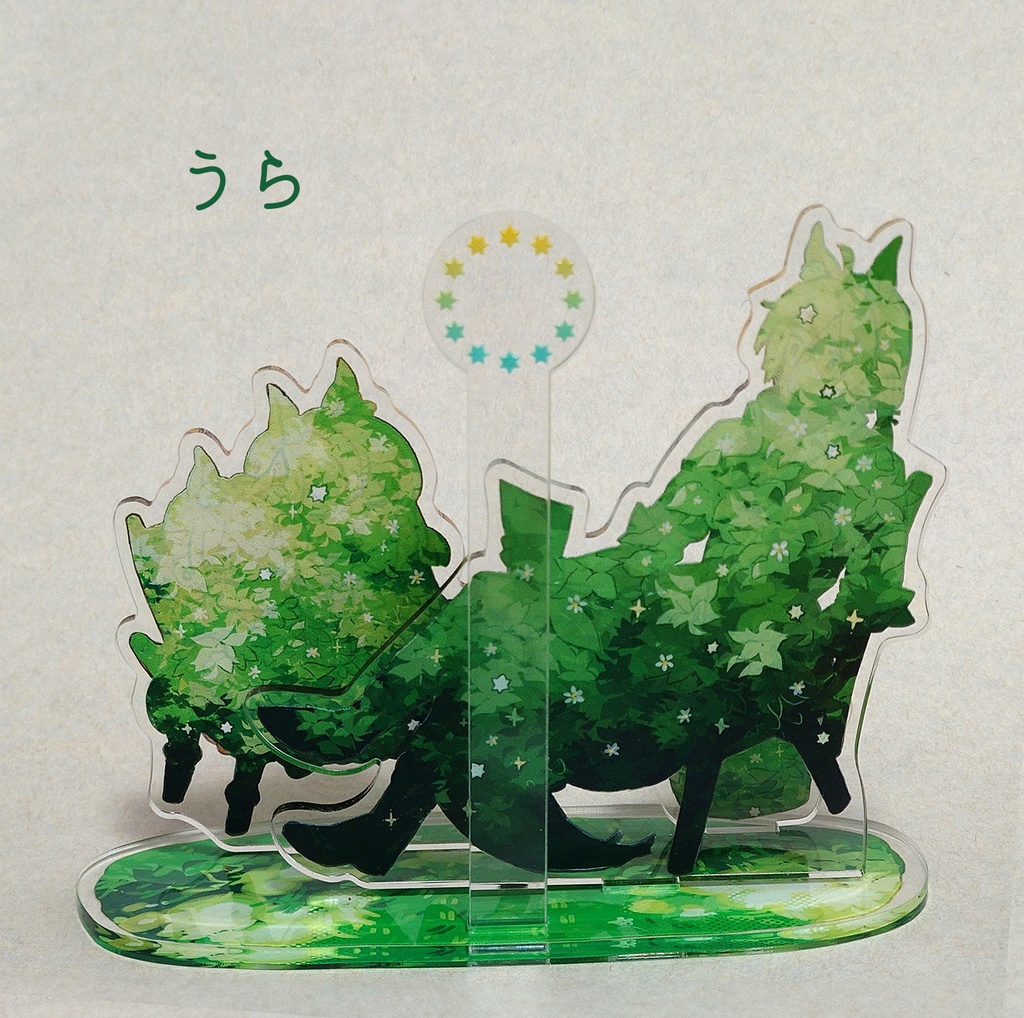 姪っ子ちゃんの健やかな眠りを見守るムリナール叔父さん を見守るアクリルジオラマ