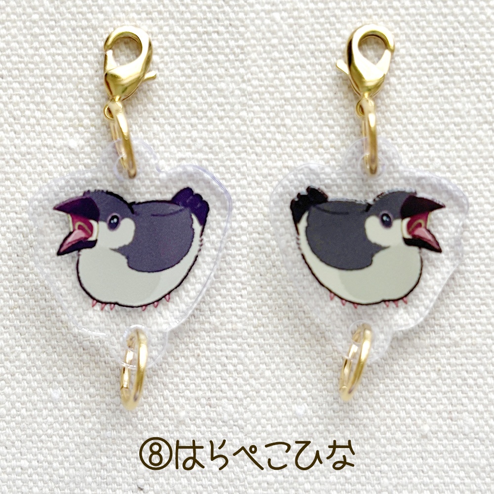 桜文鳥さん つながるアクリルチャーム