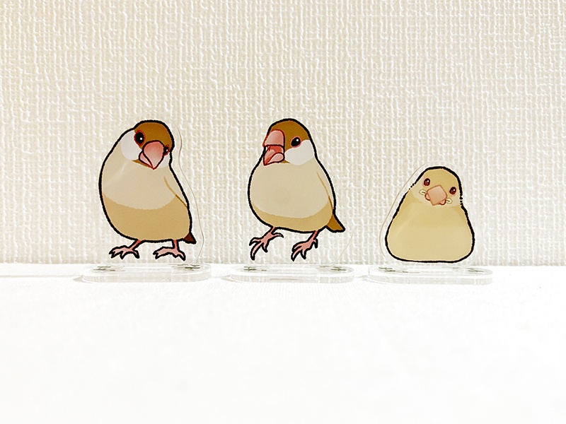 シナモン文鳥さん アクリルスタンド