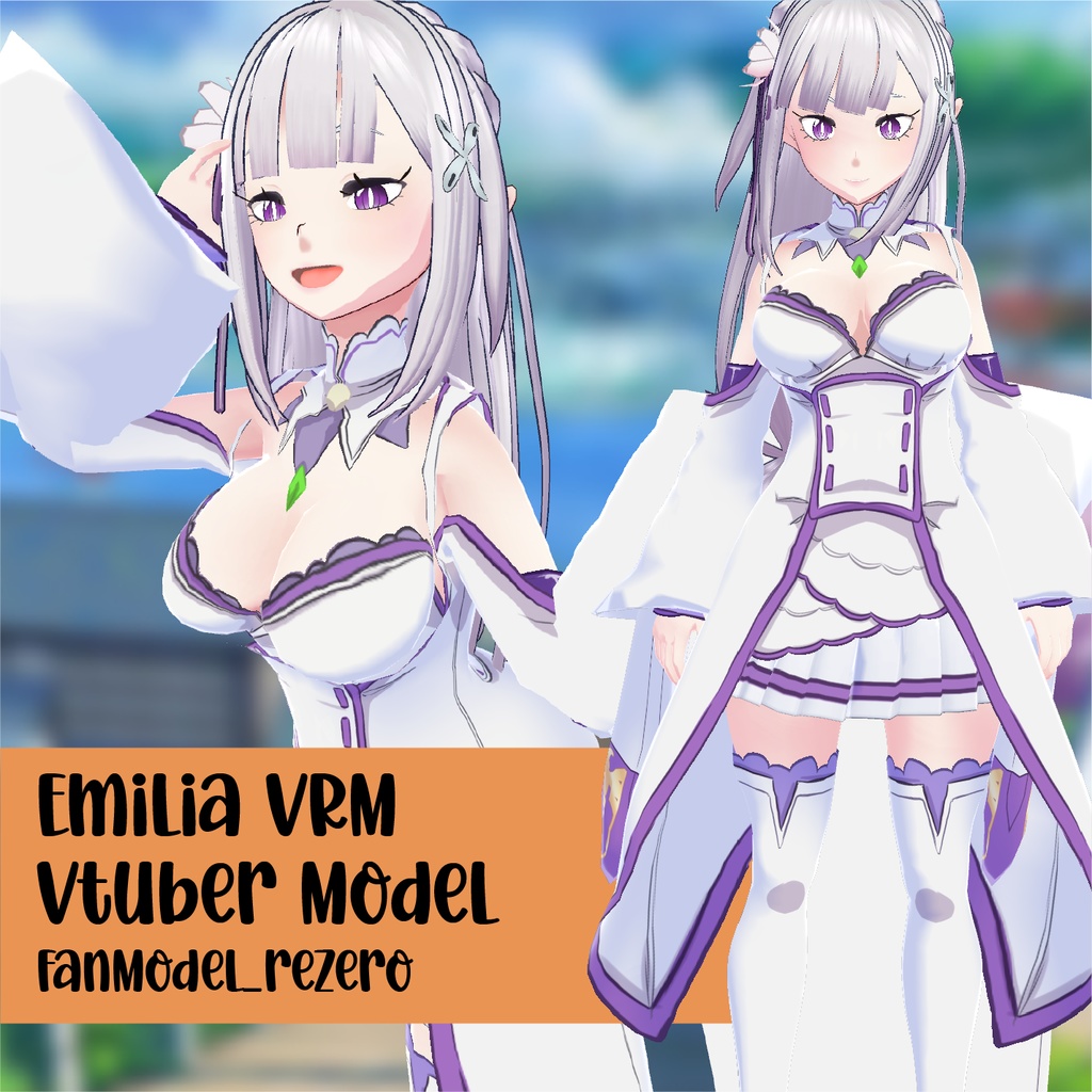 Emilia (Re:Zero) - VRoid Hybrid