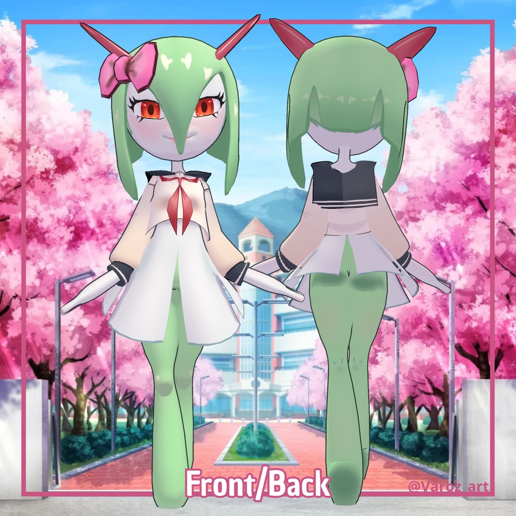 Kirlia Avatar modelo For VRchat (Vtuber)