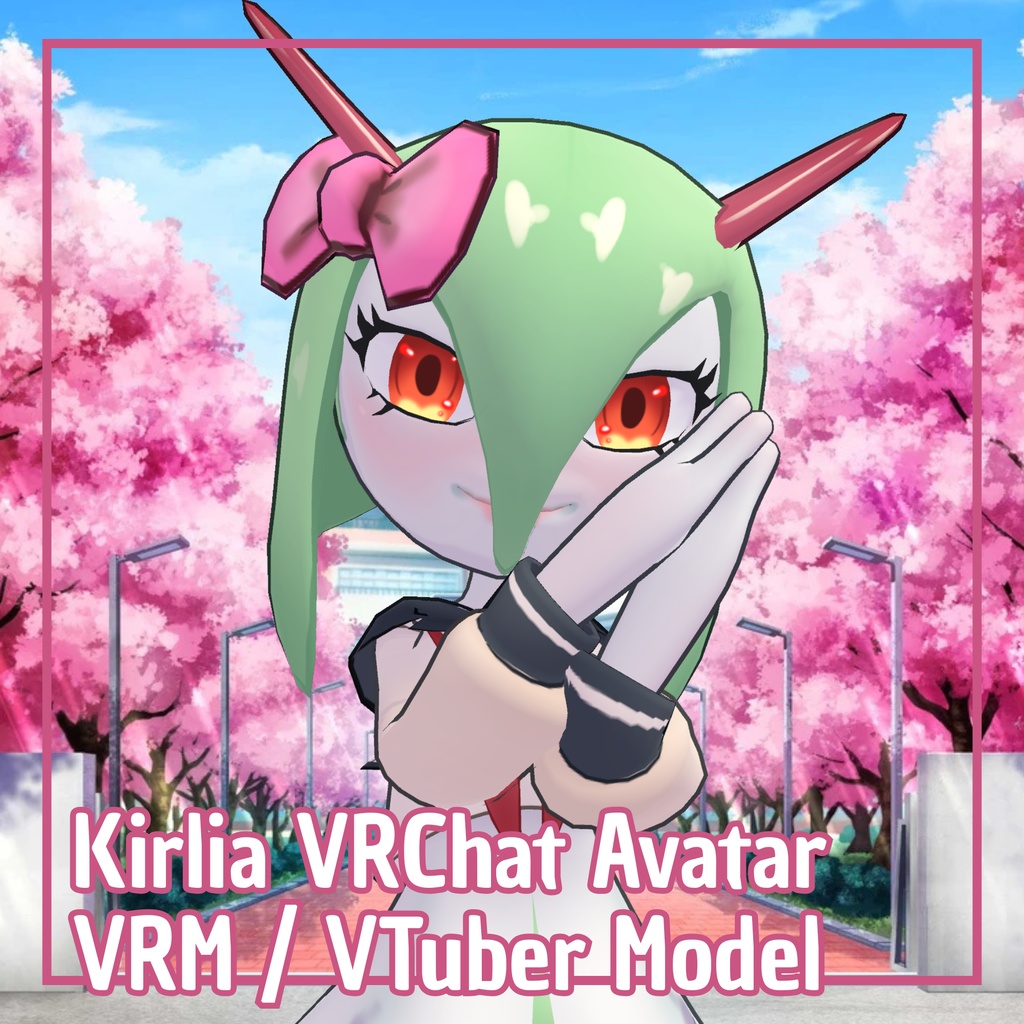 Kirlia Avatar modelo For VRchat (Vtuber)