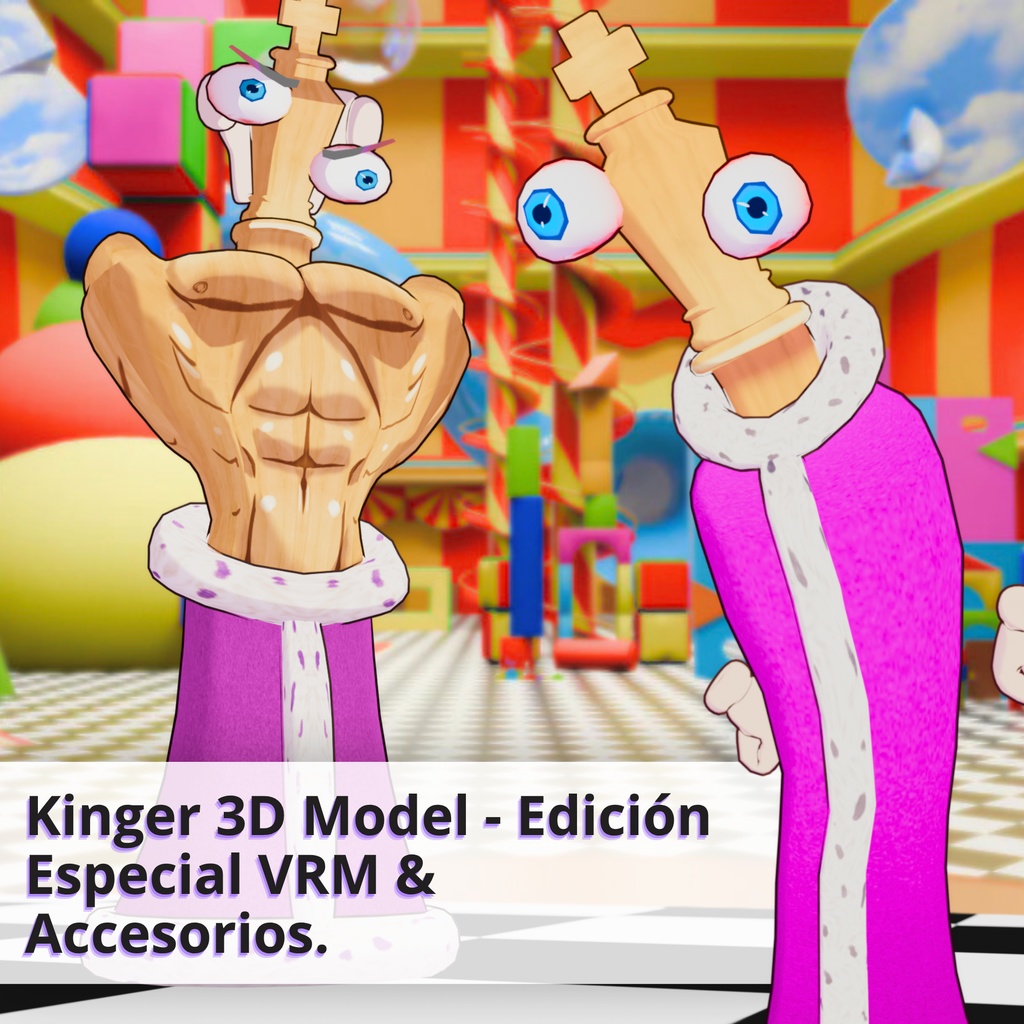 Kinger 3D Model - Edición Especial VRM & Accesories.