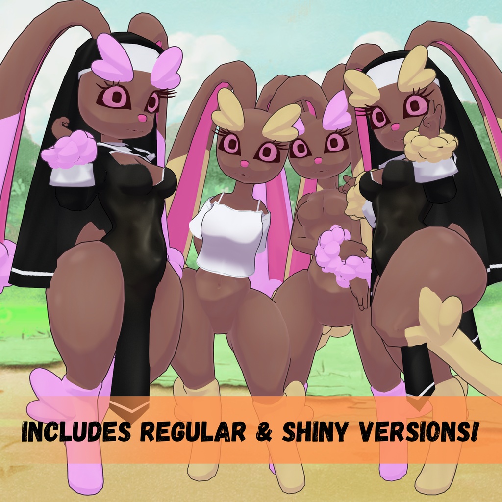 Lopunny Priest 3D Model for Vtubing and VRChat