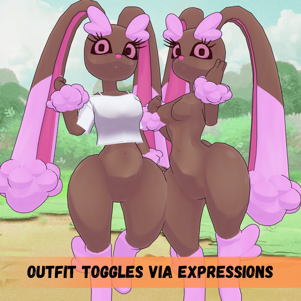 Lopunny Priest 3D Model for Vtubing and VRChat
