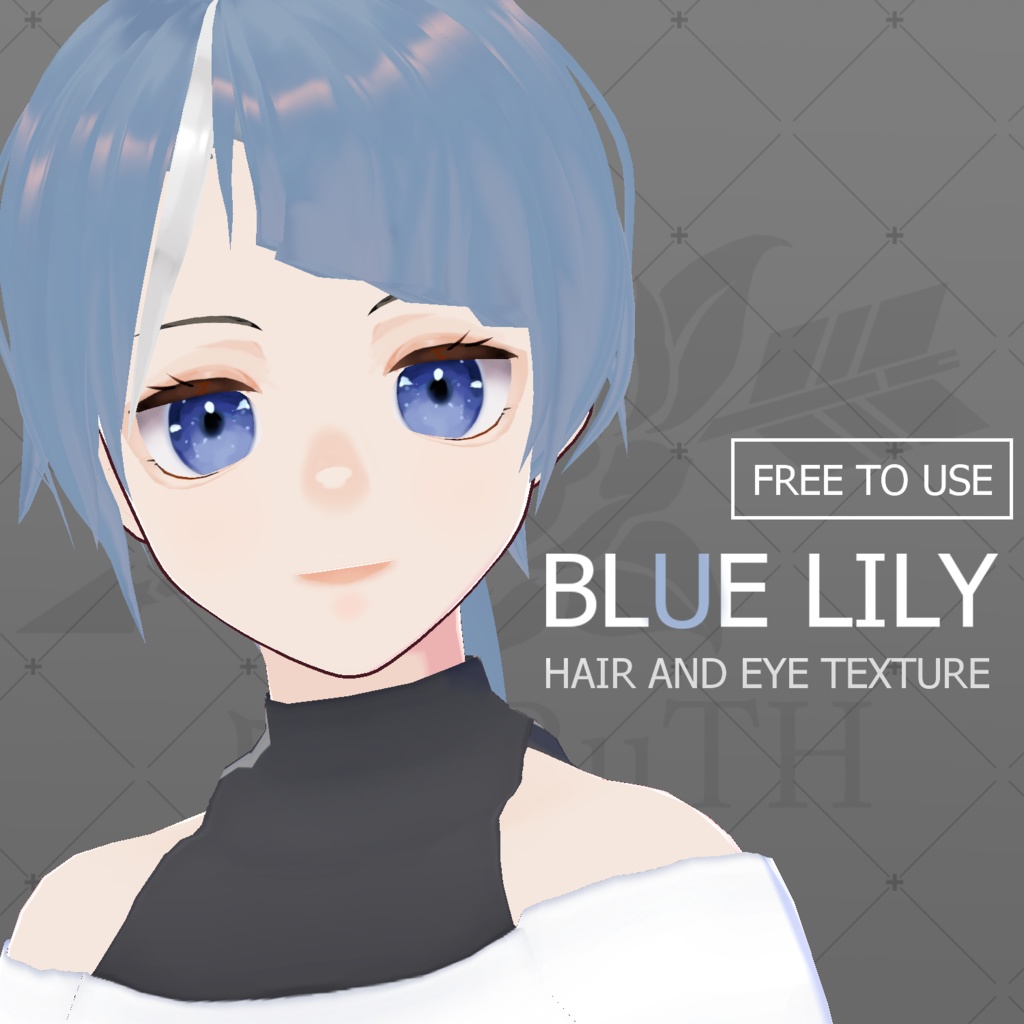Hair Texture and Eye Texture [BLUE LILY]
