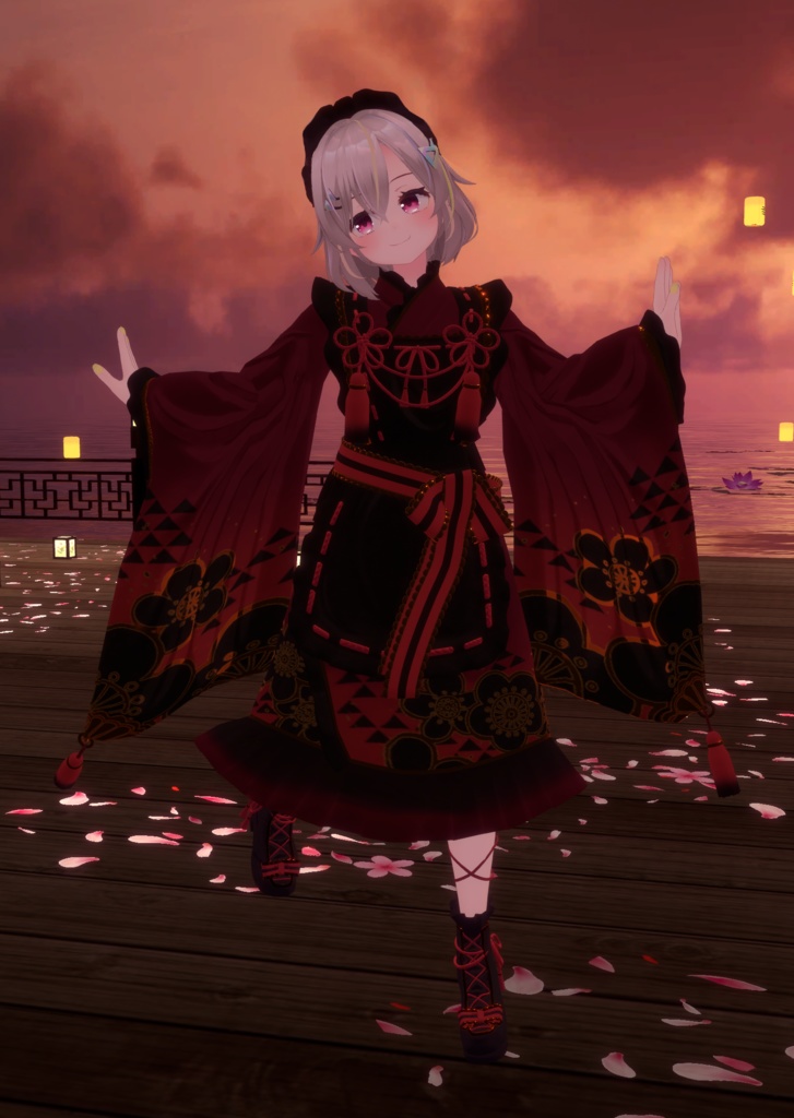 大正ロマン風メイド服【VRChat】