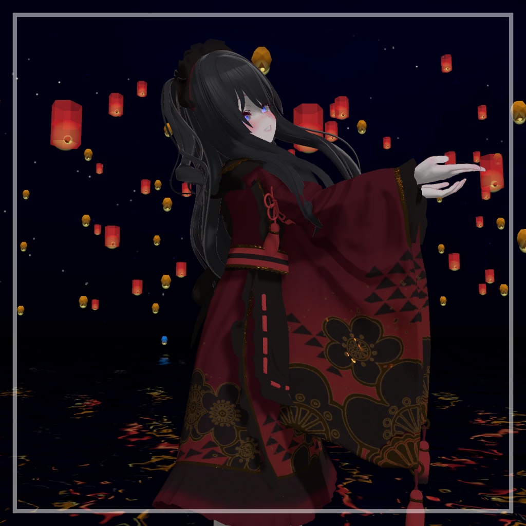 大正ロマン風メイド服【VRChat】