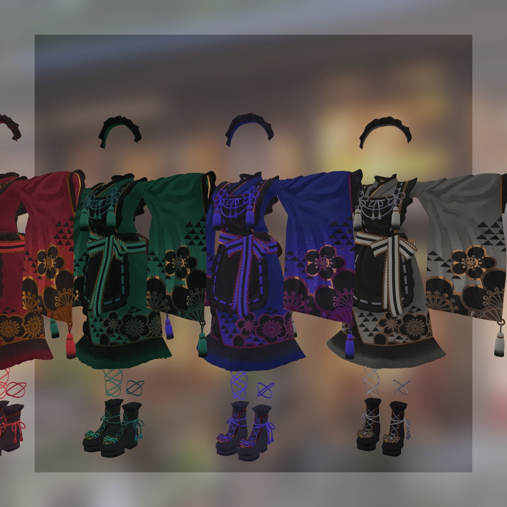 大正ロマン風メイド服【VRChat】