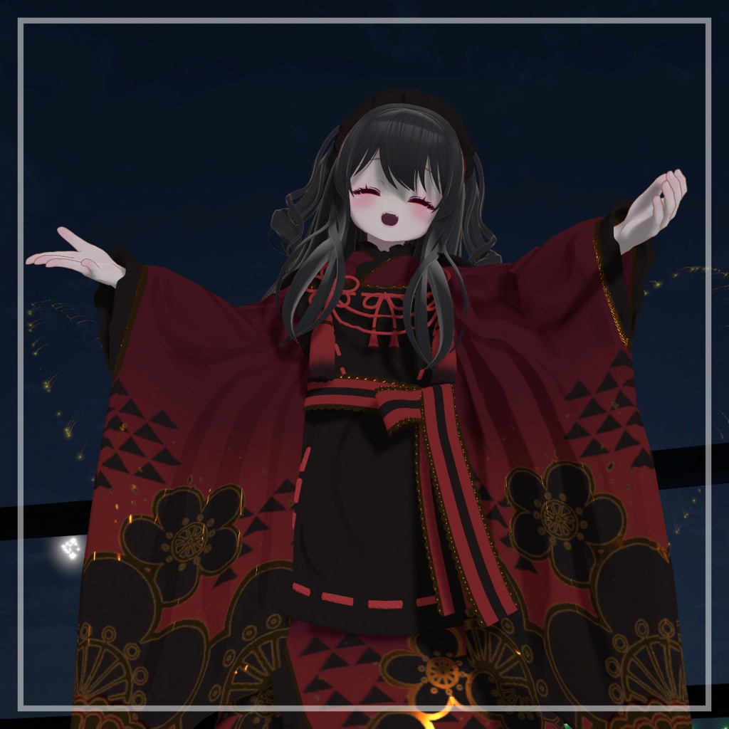 大正ロマン風メイド服【VRChat】