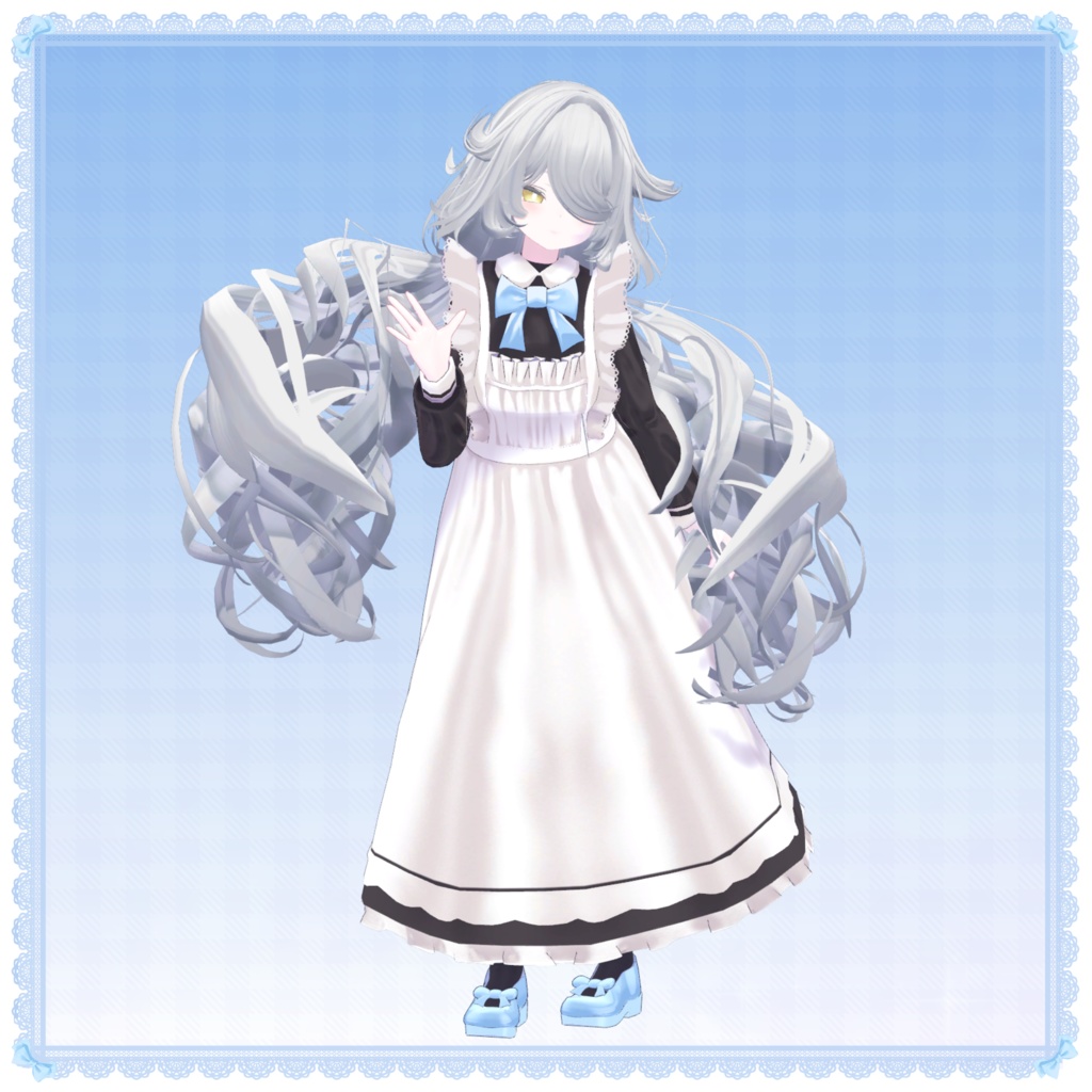 清楚なメイド服【VRChat用衣装】【複数アバター対応】