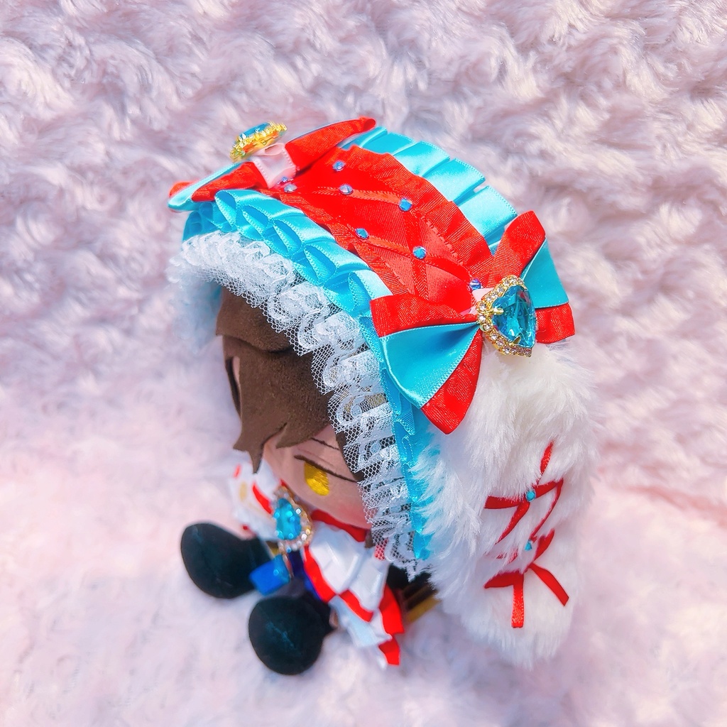 刀剣乱舞 刀剣男士イメージうさ耳ヘッドドレス&紋入りリボン 20cmぬいぐるみ専用