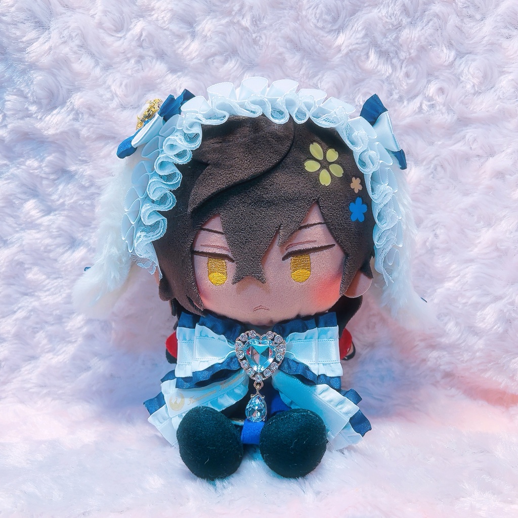 刀剣乱舞 刀剣男士イメージうさ耳ヘッドドレス&紋入りリボン 20cmぬいぐるみ専用