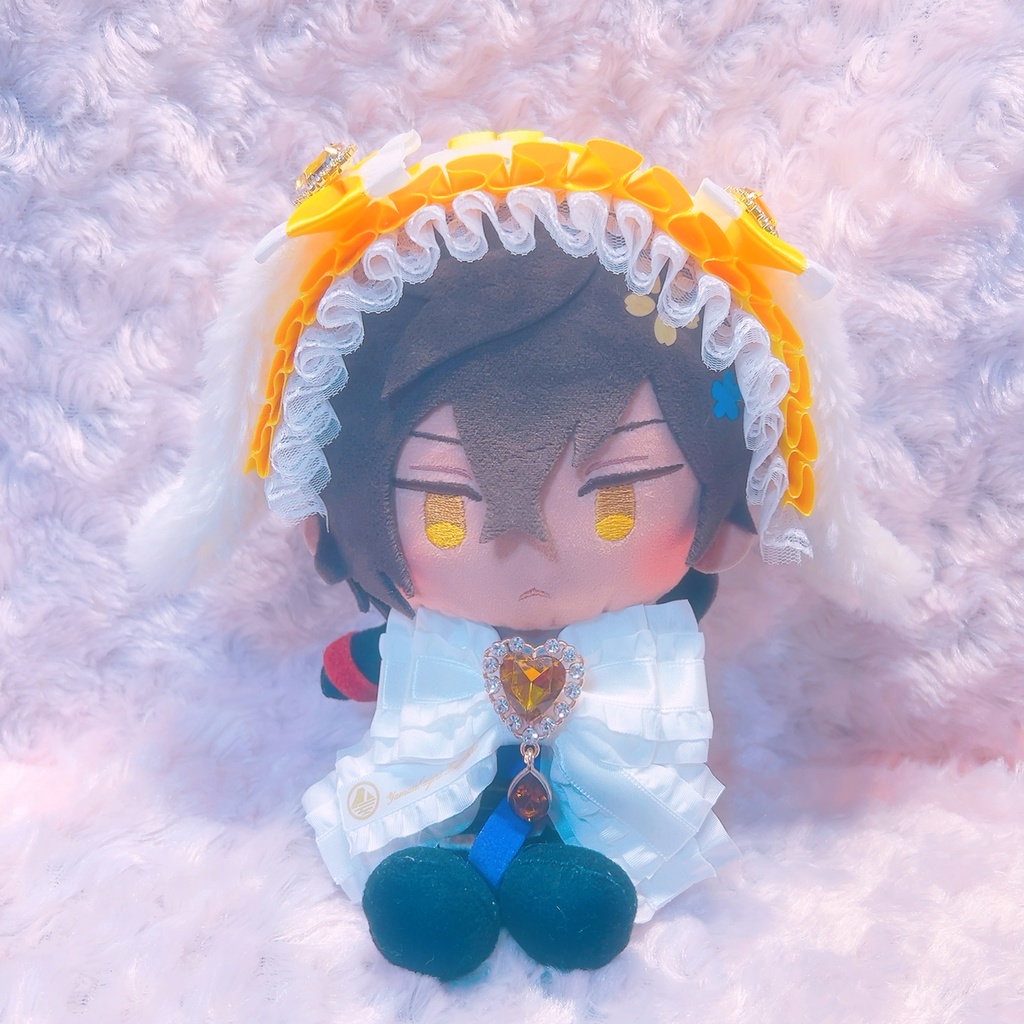 刀剣乱舞 刀剣男士イメージうさ耳ヘッドドレス&紋入りリボン 20cmぬいぐるみ専用