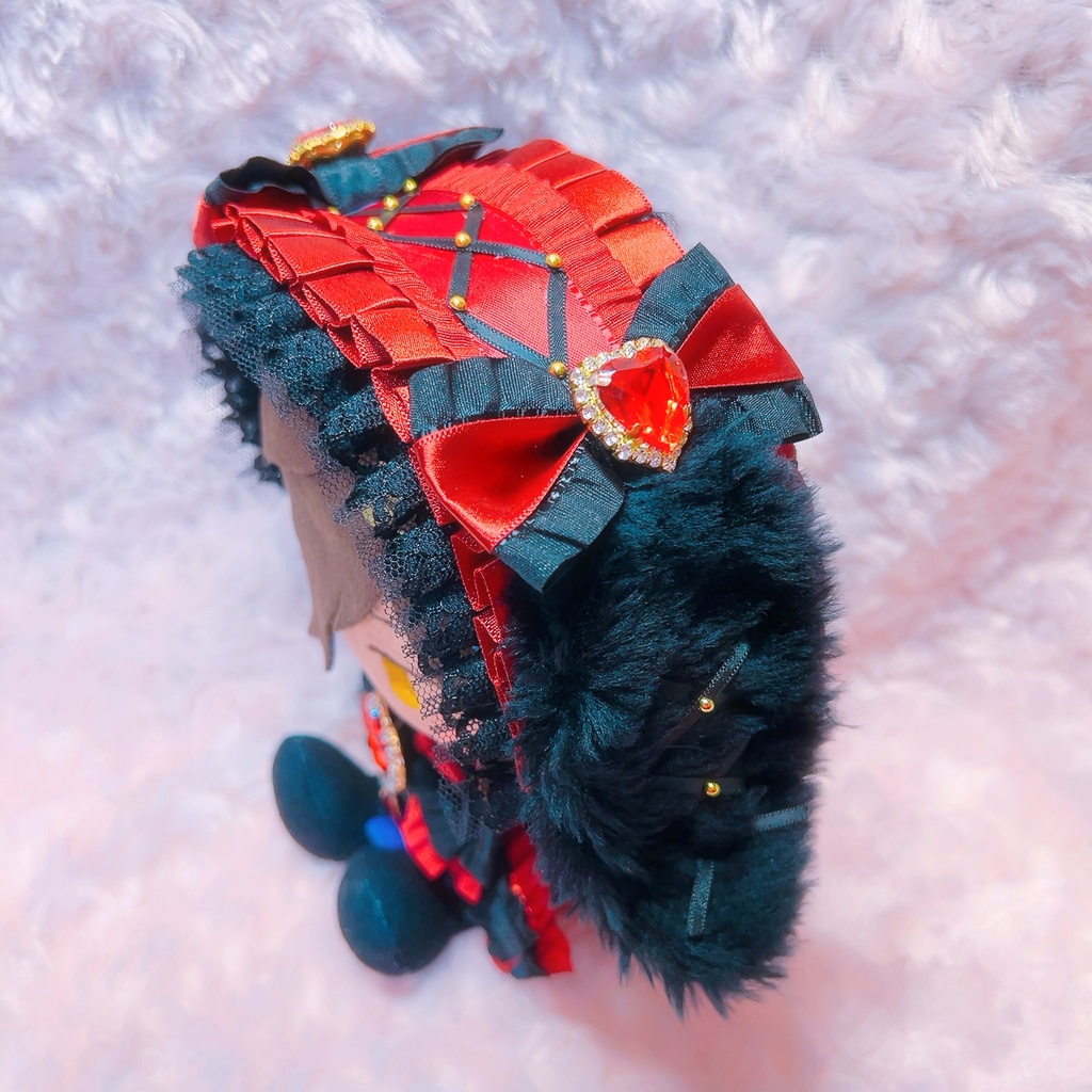 刀剣乱舞 刀剣男士イメージうさ耳ヘッドドレス&紋入りリボン 20cmぬいぐるみ専用