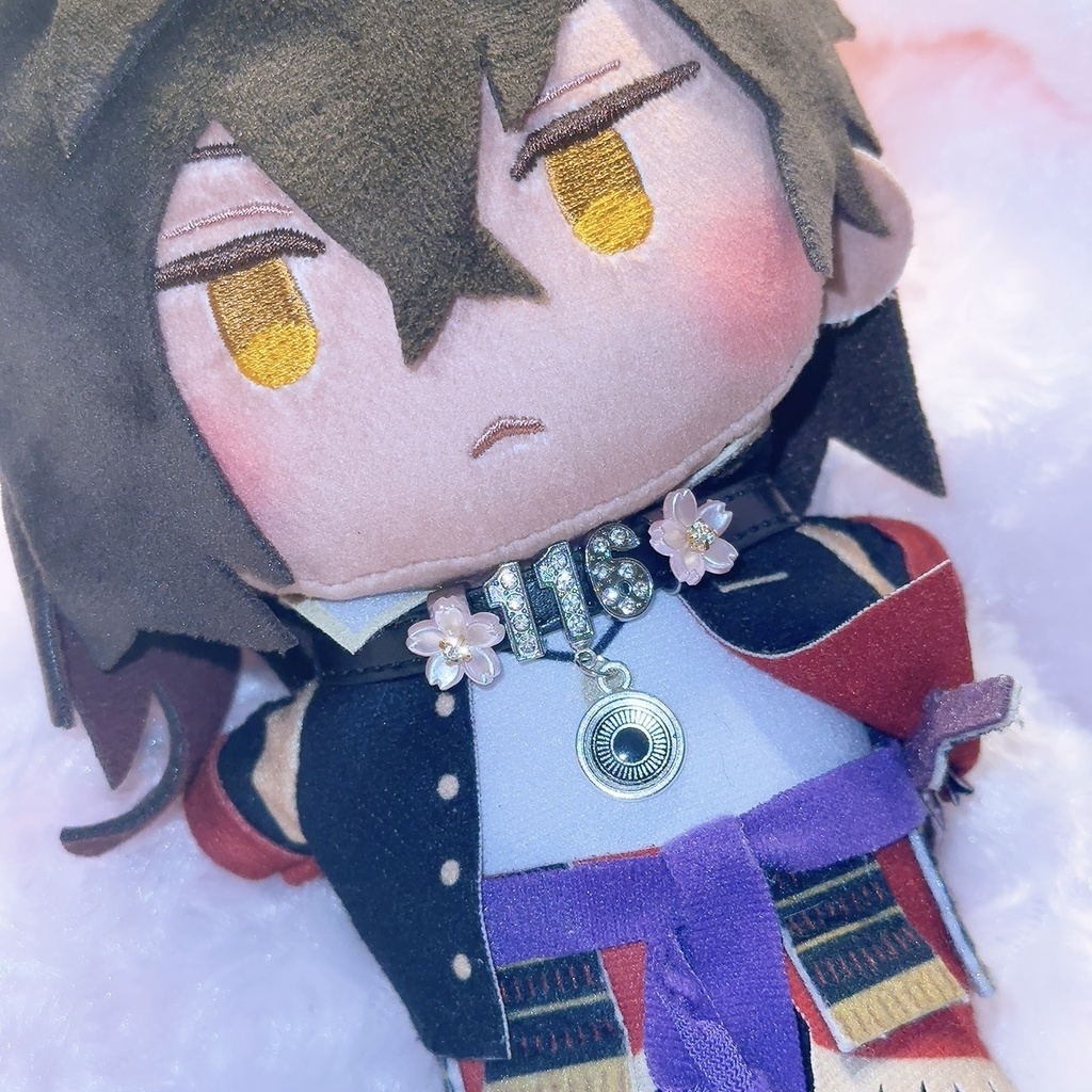 刀剣乱舞 刀帳番号&紋入り ぬいぐるみ用チョーカー