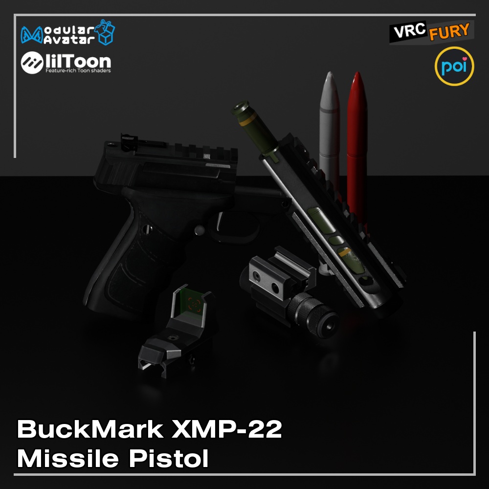 Back BuckMark XMP-22 Missile Pistol