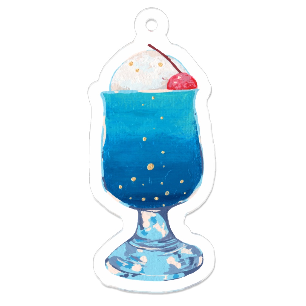 青いクリームソーダ