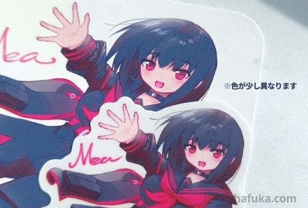 メアのすべすべ触感コースターカード&ステッカーセット/Velvet pp coaster and Matte clear sticker