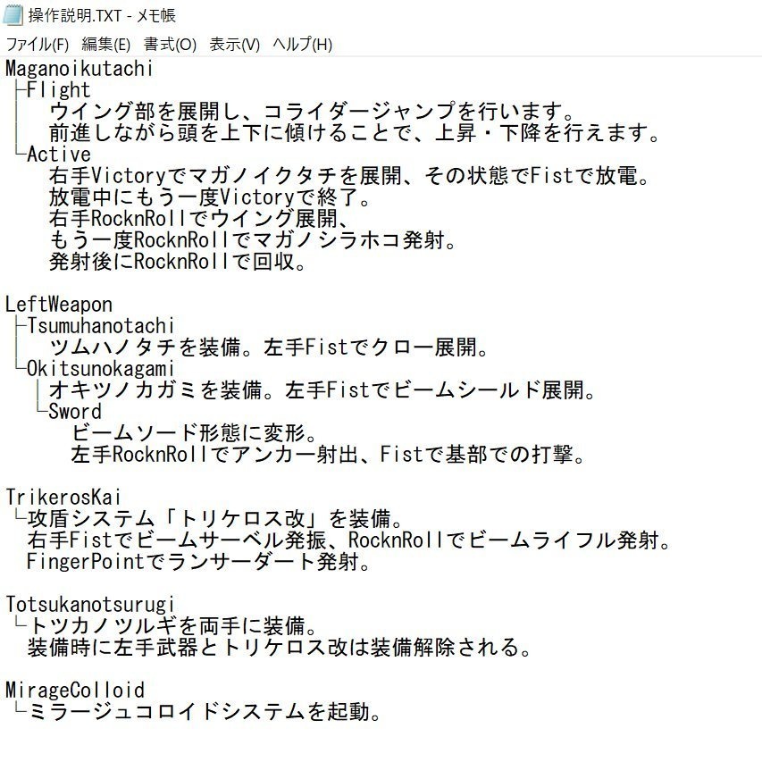 【無料】背部装備式複合武装「禍ノ生太刀」&両腕部装備式複合武装各種