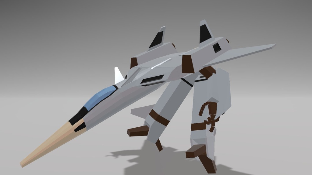 【無料】超軽い！超速い！新型可変戦闘機【VRC想定】 - 新猫重工業(旧:ニーニャのメカ系小物置き場) - 2/3