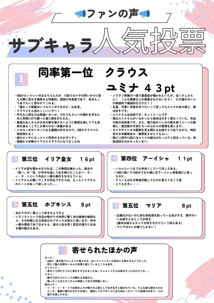 【Sound Scape 特集「ソ・ラ・ノ・ヲ・ト」】