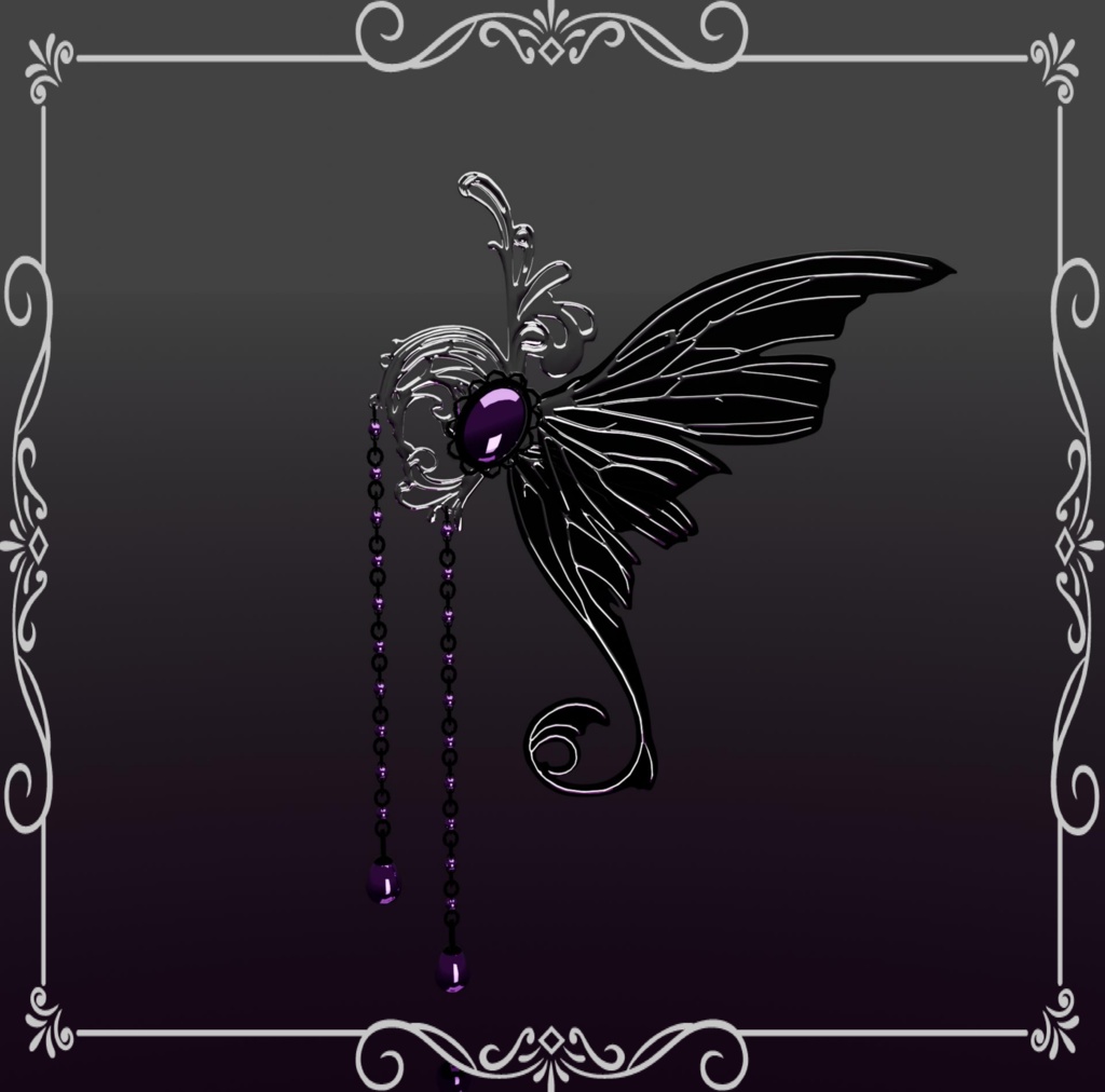 【VRChat】ファンタジーな髪飾り / Fantasy Hair Ornaments