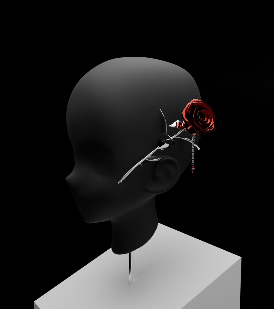 【VRChat】薔薇のアクセサリー