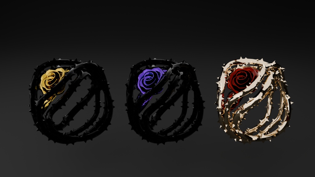【VRChat】茨の指輪 / Thorn Ring