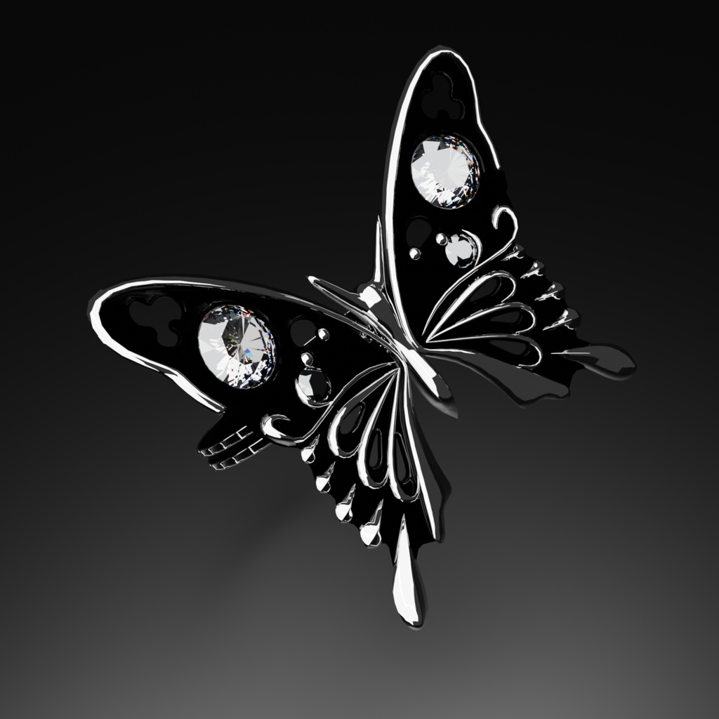 【VRChat】butterfly ring / 蝶の指輪