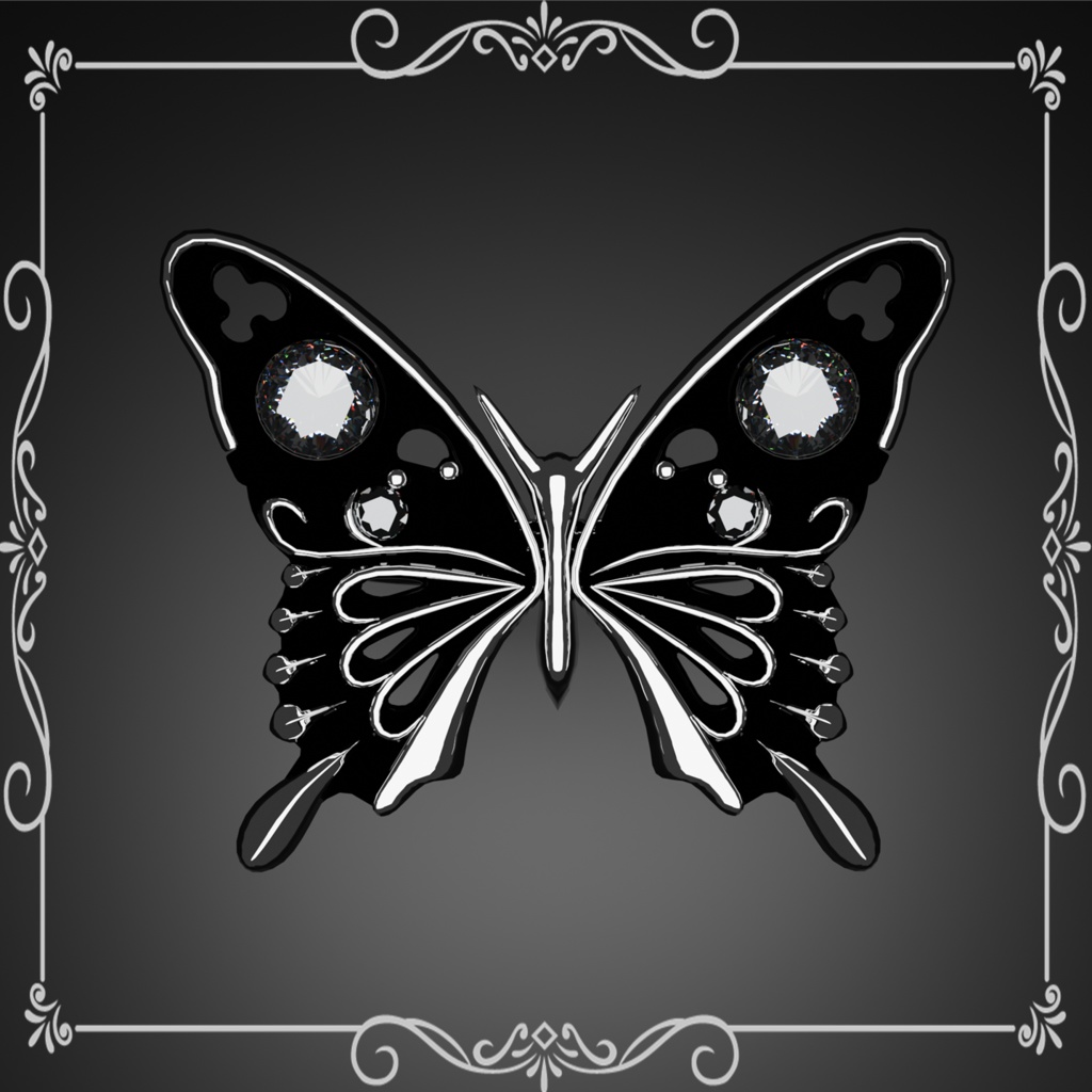 【VRChat】butterfly ring / 蝶の指輪