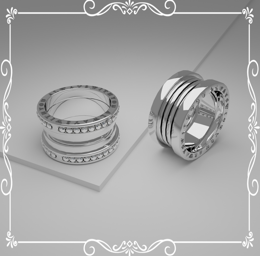【VRChat】gothic pair ring