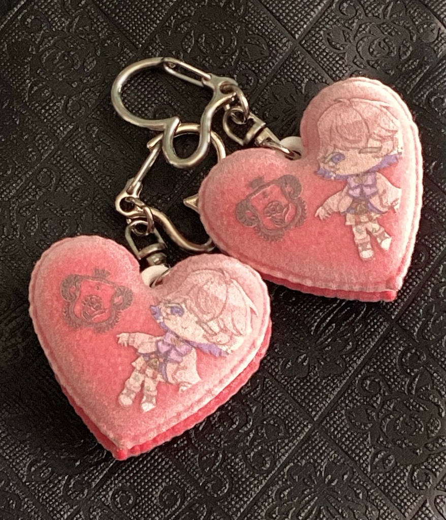 ほまれくんのハートマカロンキーホルダー