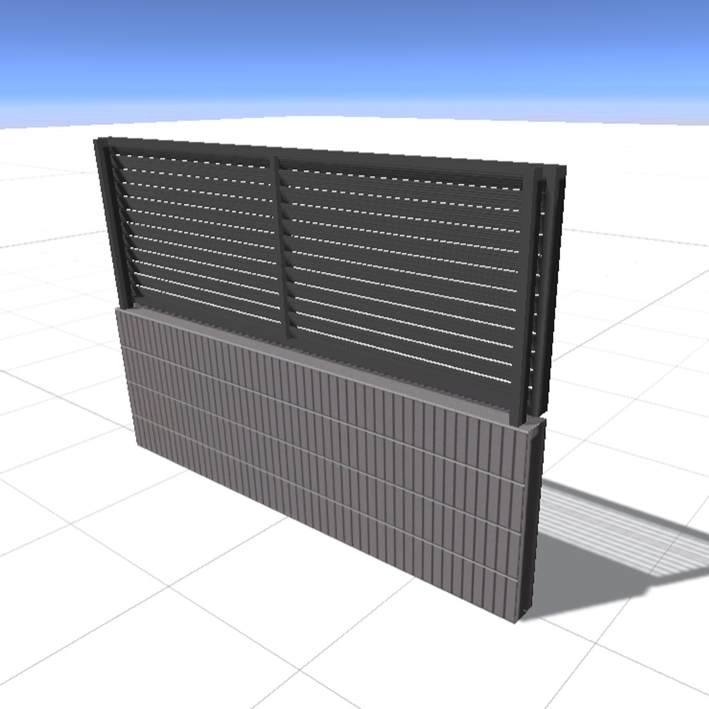 【無料】ルーバーフェンス -Louver Fence-