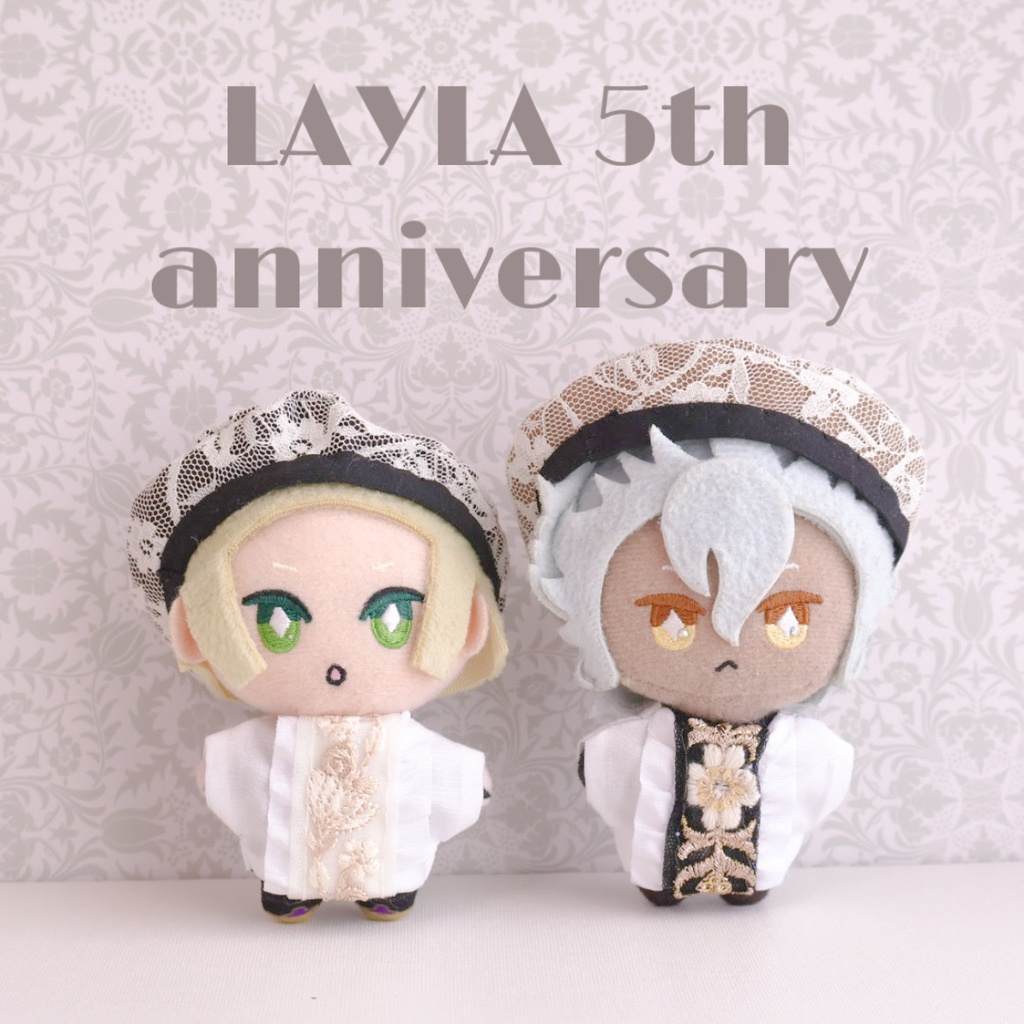 10cmぬい レースのベレー帽