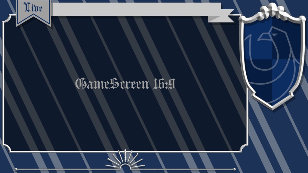 【フリー素材】ホグワーツレガシー用配信画面4種【配信者さん向け】