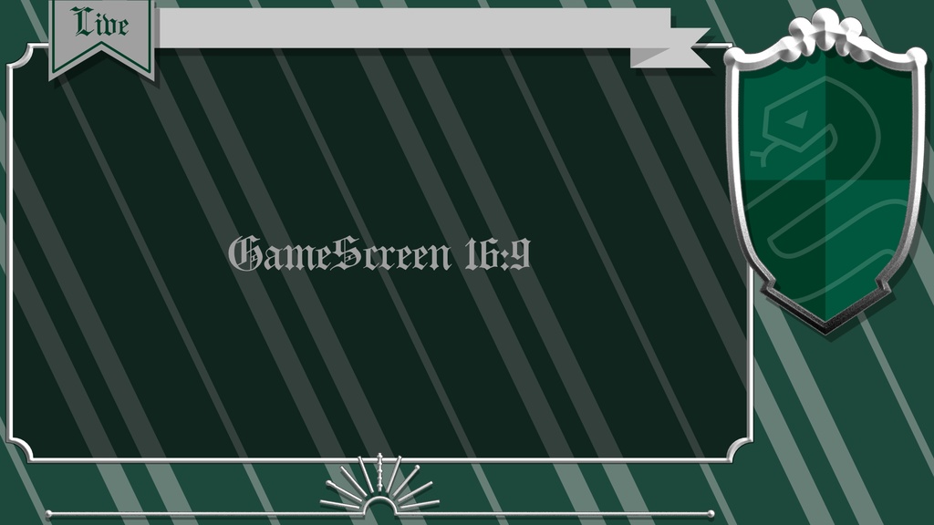 【フリー素材】ホグワーツレガシー用配信画面4種【配信者さん向け】