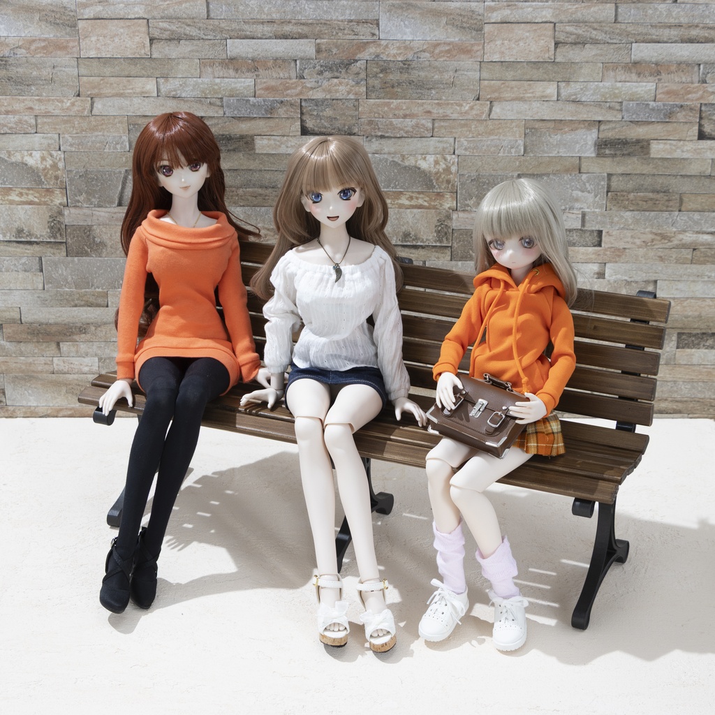 1/3ドールサイズ用 「公園のベンチ」 Ver3.0 幅60cm