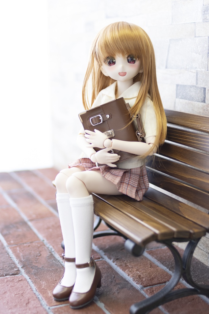 ドールサイズ「公園のベンチ」1/4サイズ 幅30cm ゆうパック発送