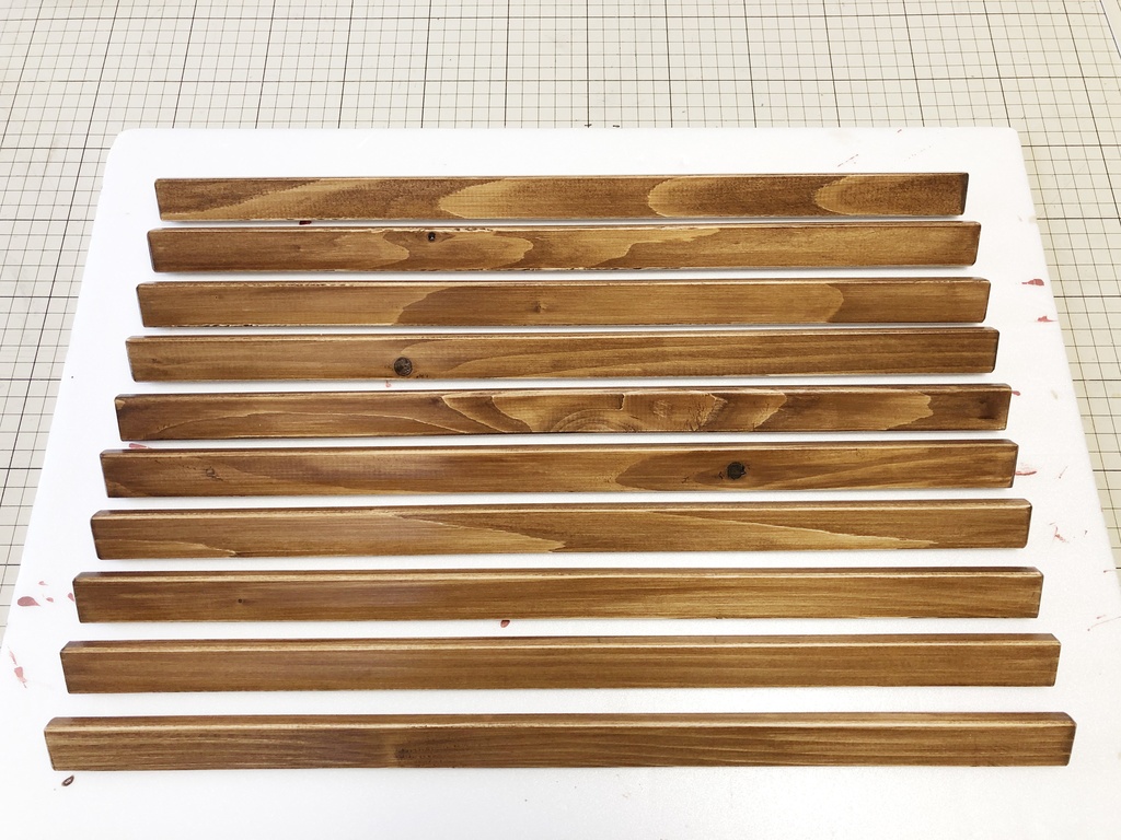 1/3ドールサイズ用ベンチ 45cm幅エボニー色　B品　 要写真確認