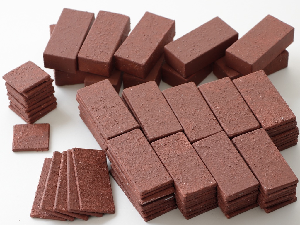 1/3ドールサイズの「公園のレンガ道路」