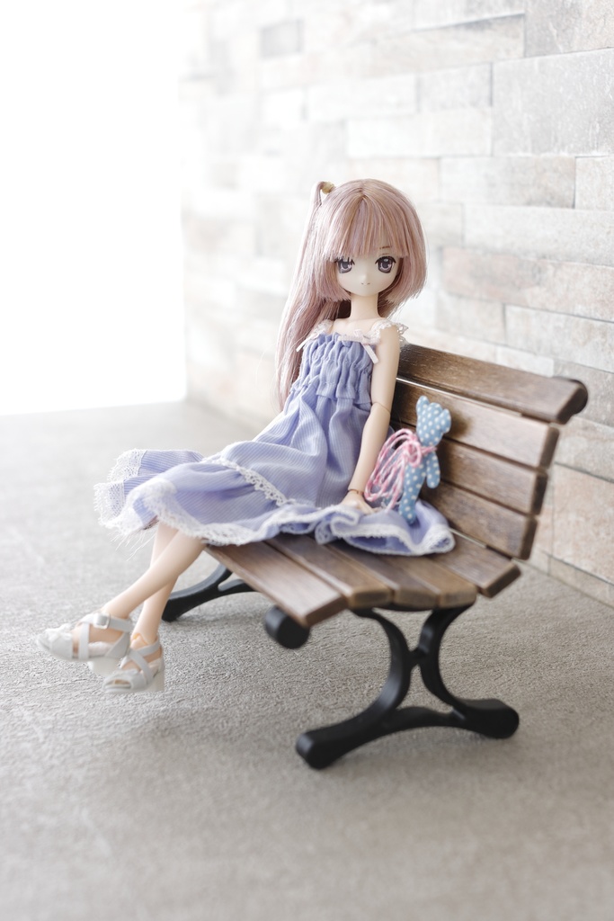 1/6サイズドール用 公園のベンチ